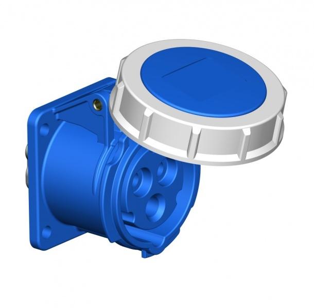 PCE WCD inbouw CEE 16A - 230V 3P - IP67 - 6h - blauw